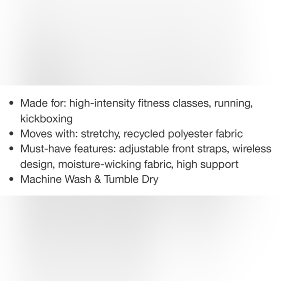 High Support Embossed Racerback Run Sports Bra | All In Motion | Black 4X - Picture 5 of 9